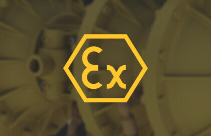 ATEX-konforme Membranpumpe für explosionsgefährdete Bereiche
