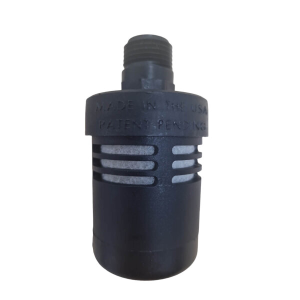 MUFFLER, 1/2" NPT, ZINC / CS